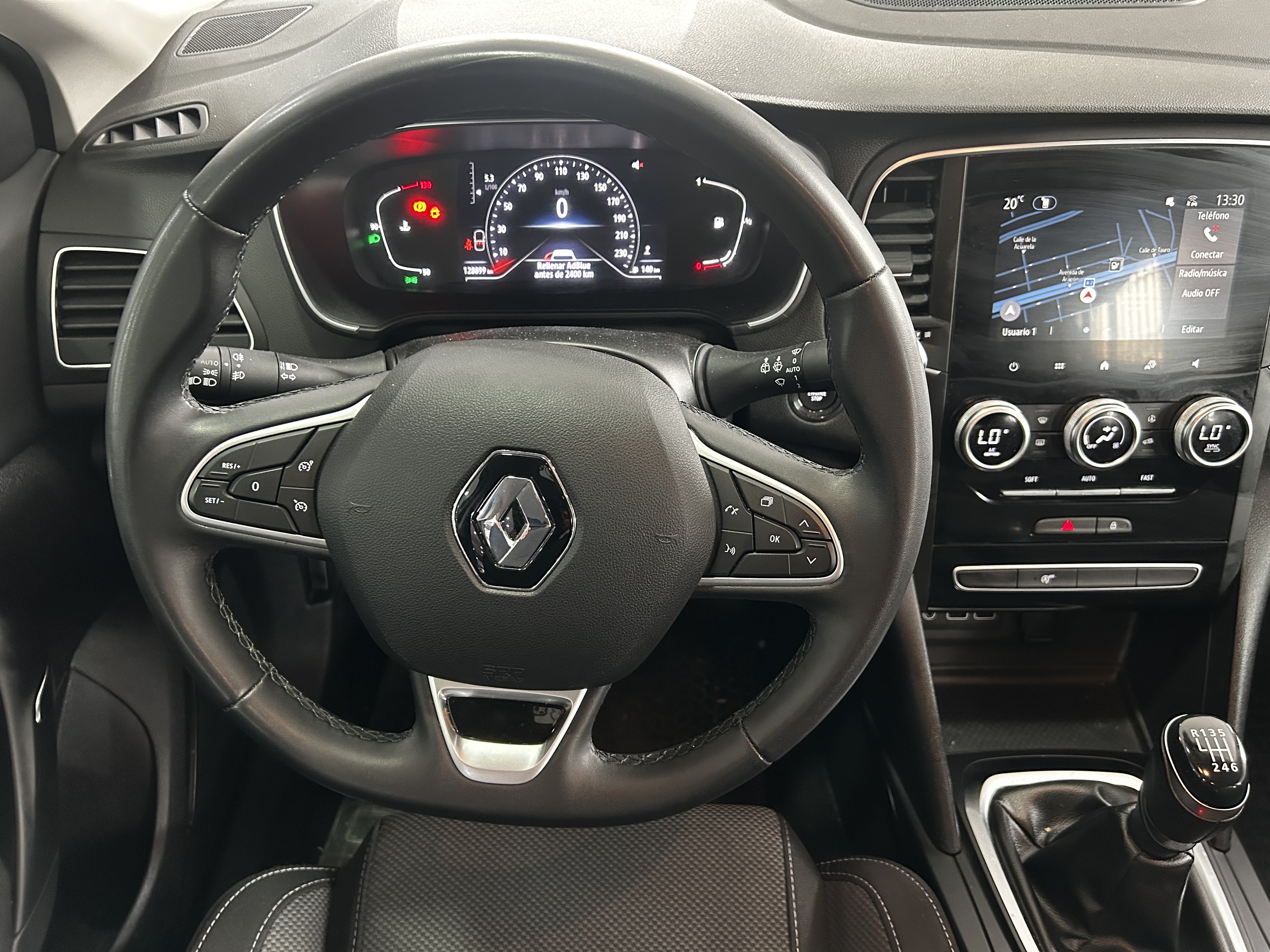 Detalle interior del Renault Mégane